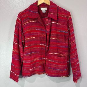 Resort wear North knit sweater jacket. Small